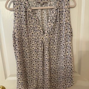 LOFT Blouse with Notched Collar